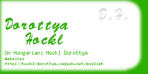 dorottya hockl business card